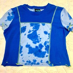 crop tie dye tee